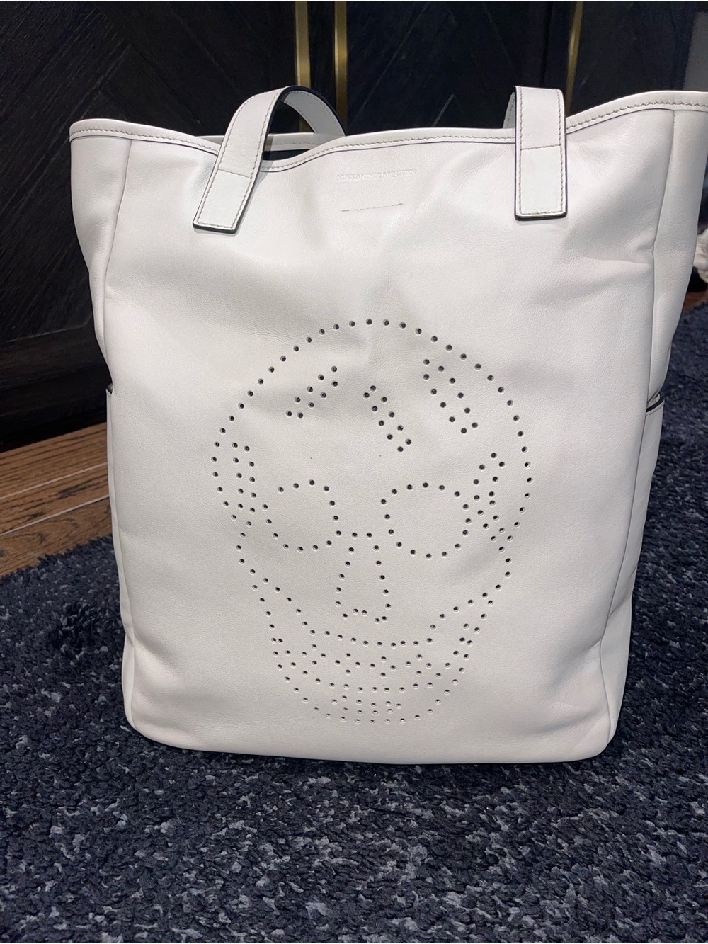 Alexander McQueen | Off White Skull Tote Bag